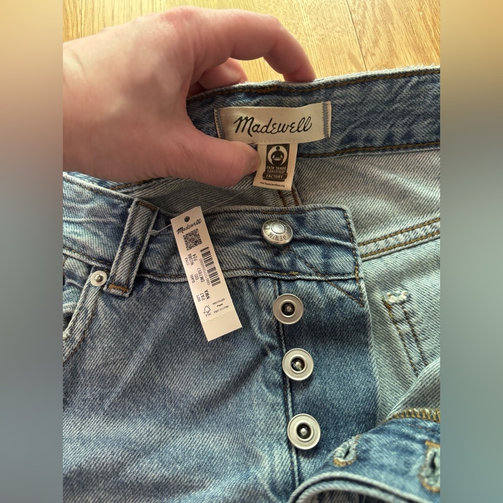 NWT Madewell Dean Easy Straight Jean - Curvy Fit 24P - Picture 4 of 7
